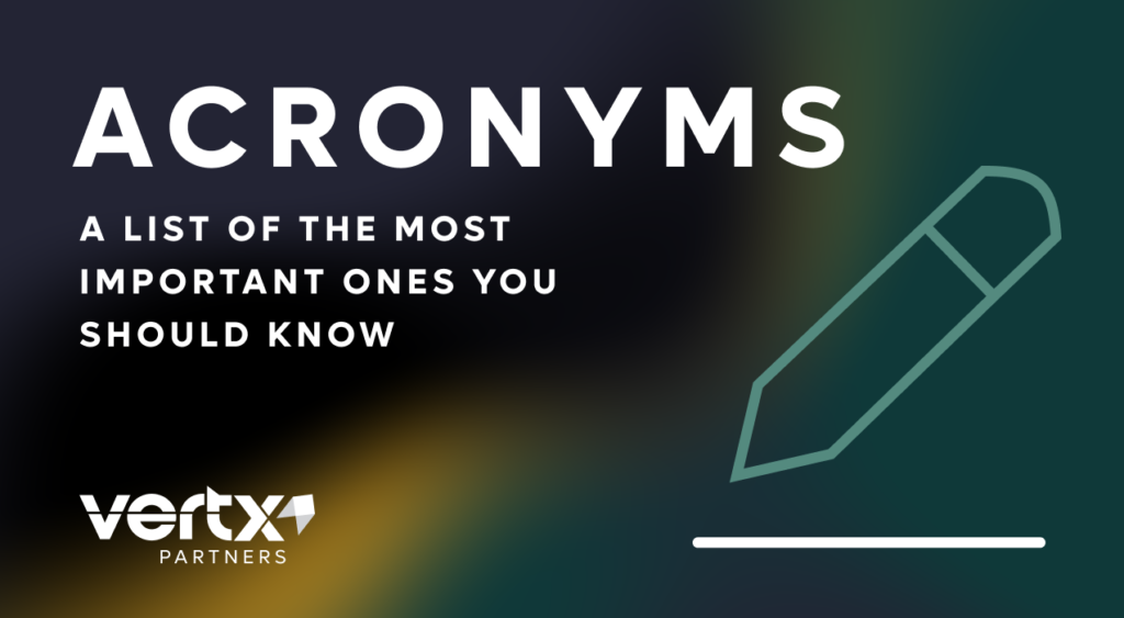 Image reading, "Acronyms: A List of the Most Important Ones You Should Know."