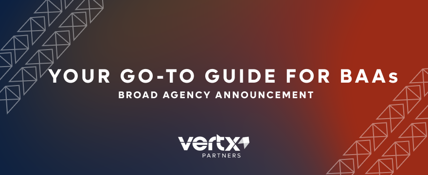 Image reading, "Your Go-To Guide for BAAs: Broad Agency Announcements"