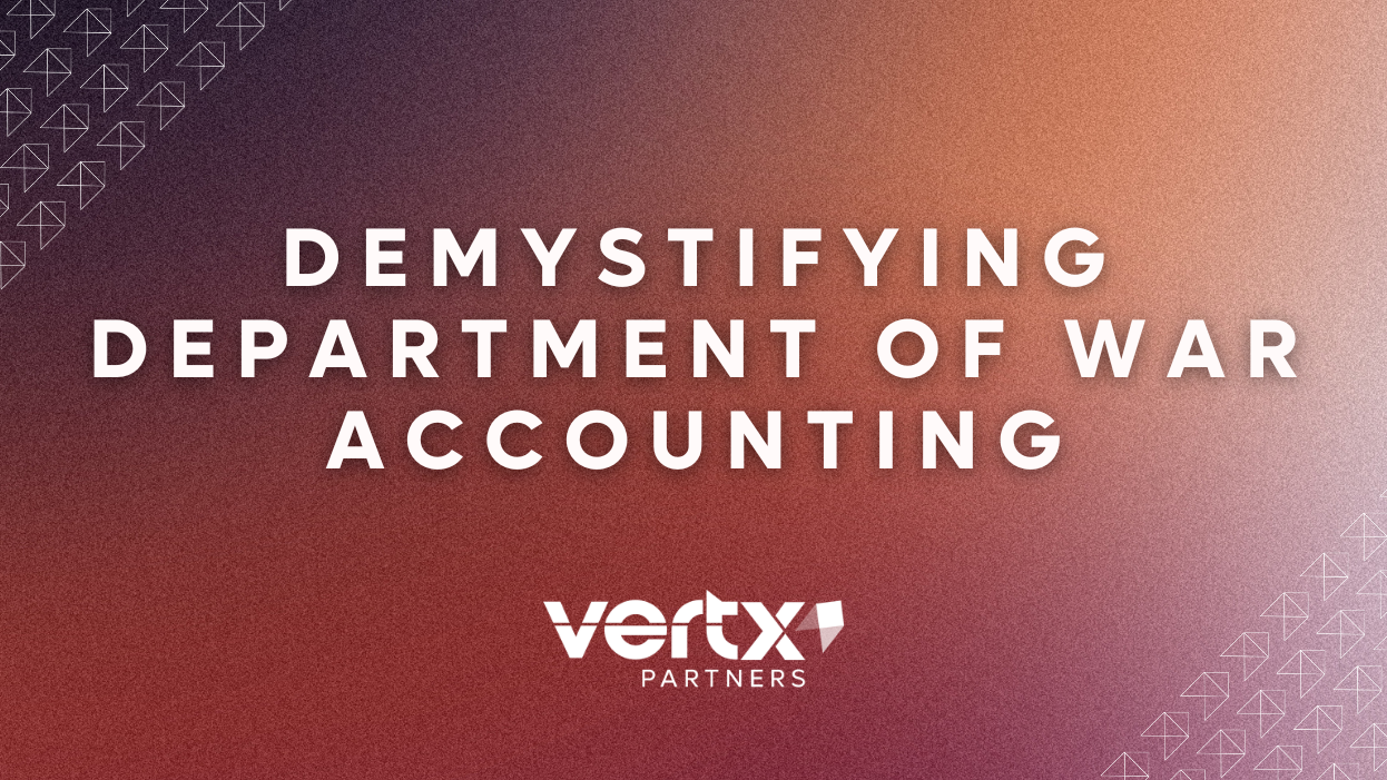 Image reading, "Demystifying Department of War Accounting."